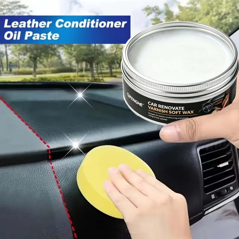 Leather Cleaner Interior - Car Renovate Varnish Soft Wax Leather