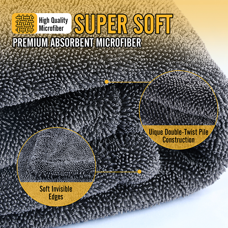 Double Sided Car Drying Towel  - đánh giá và giá Interior Detailing Kit