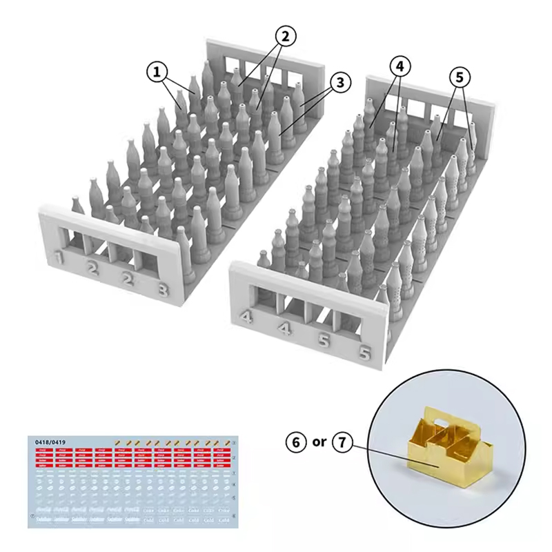 1:35 Scale Water Bottle Soft D - đánh giá và giá Interior Detailing Kit