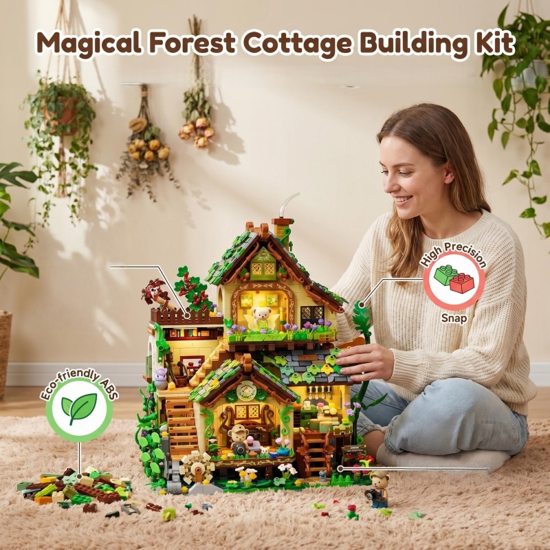 Whimsical Forest Elf Cottage B - đánh giá và giá Interior Detailing Kit