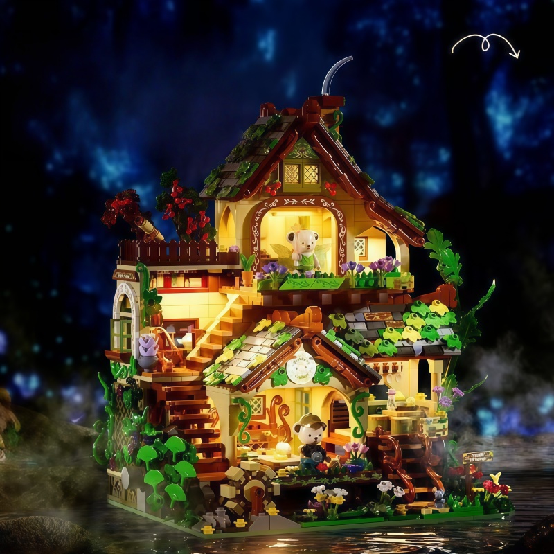 Whimsical Forest Elf Cottage B - đánh giá và giá Interior Detailing Kit