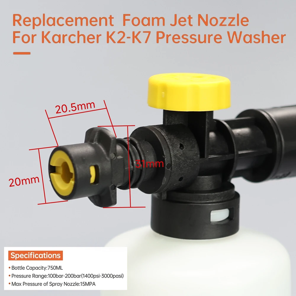 Foam Cannon for Karcher K2 K3  - đánh giá và giá Pressure Washer Foam Gun