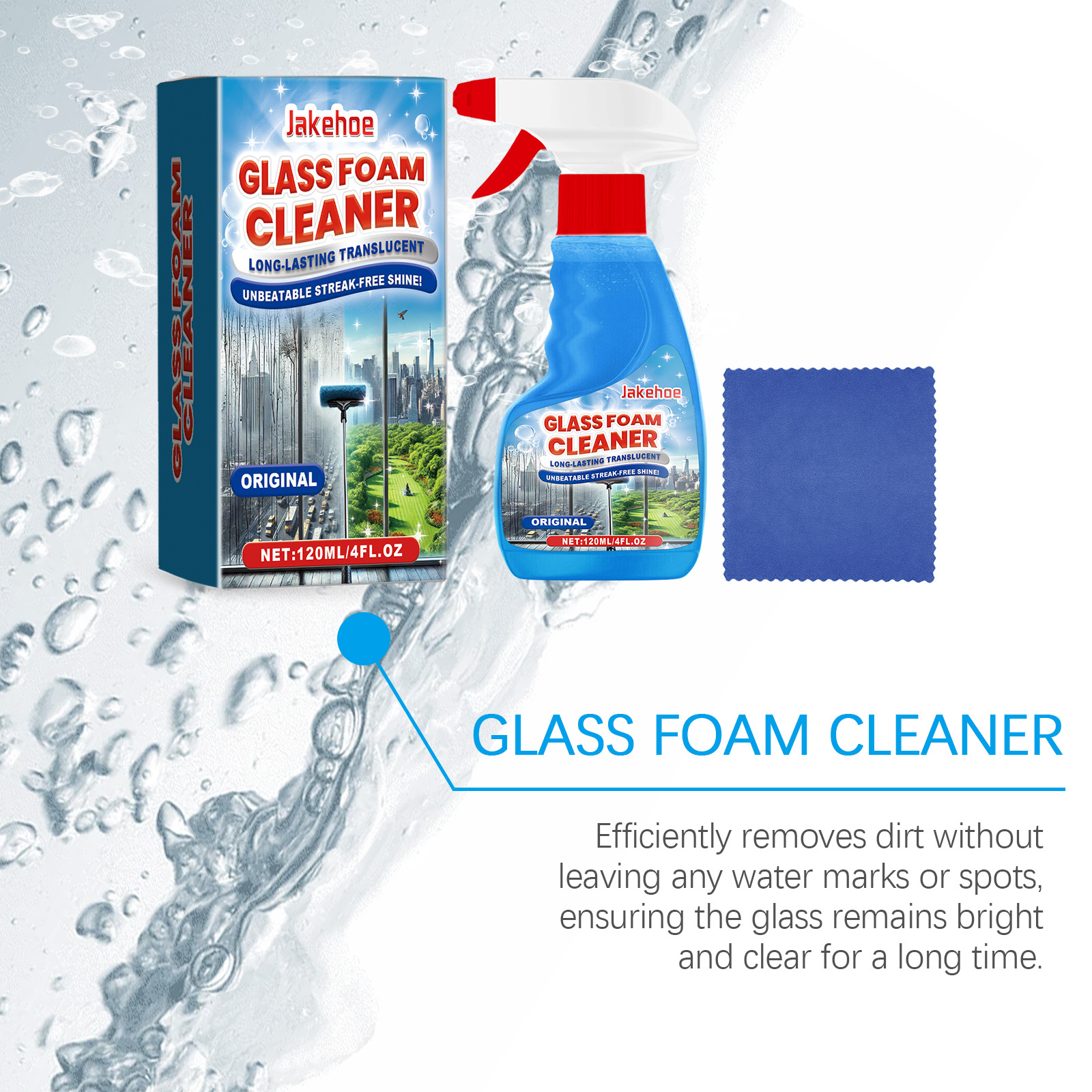 Foaming Glass Cleaner Spray St - đánh giá và giá Glass Cleaner Streak