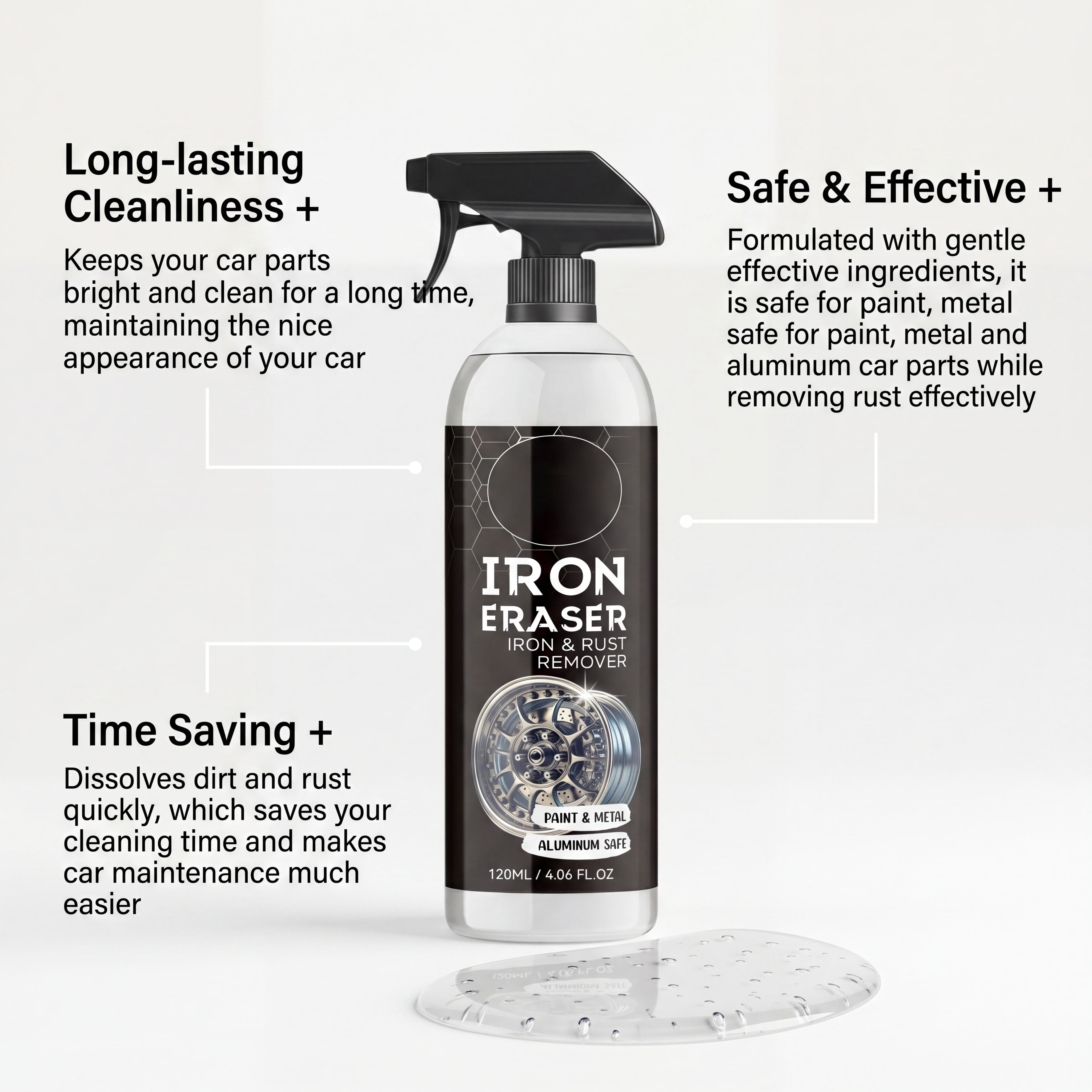 Car Rust Remover Spray Powerfu - đánh giá và giá Wheel Cleaner Alloy
