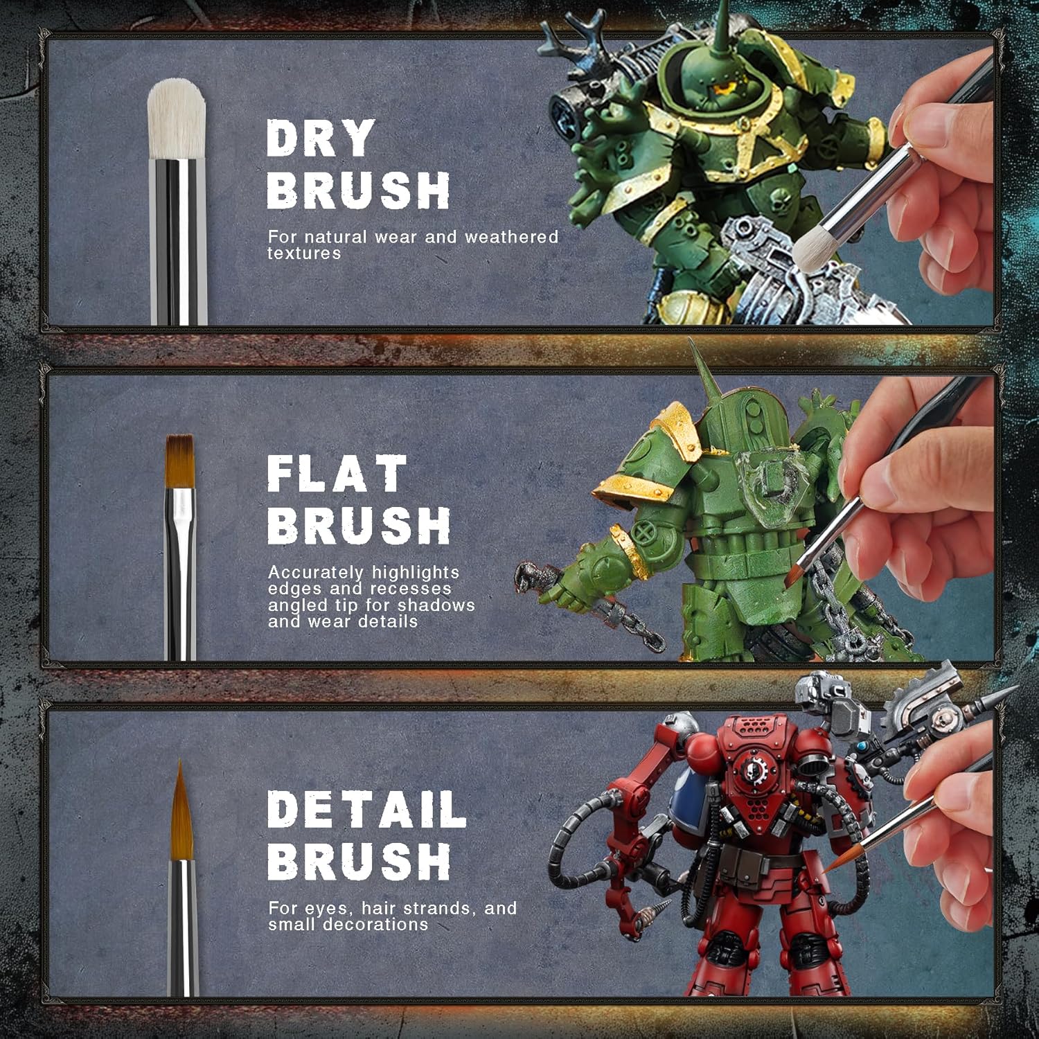 20Pcs Miniature Paint Brushes  - đánh giá và giá Detailing Brush Set
