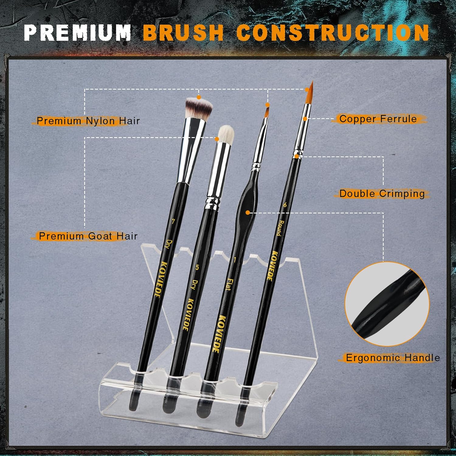 20Pcs Miniature Paint Brushes  - đánh giá và giá Detailing Brush Set
