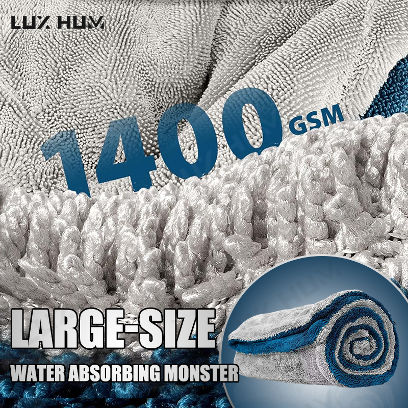 1400GSM Thick Car Drying Towel - đánh giá và giá Interior Detailing Kit