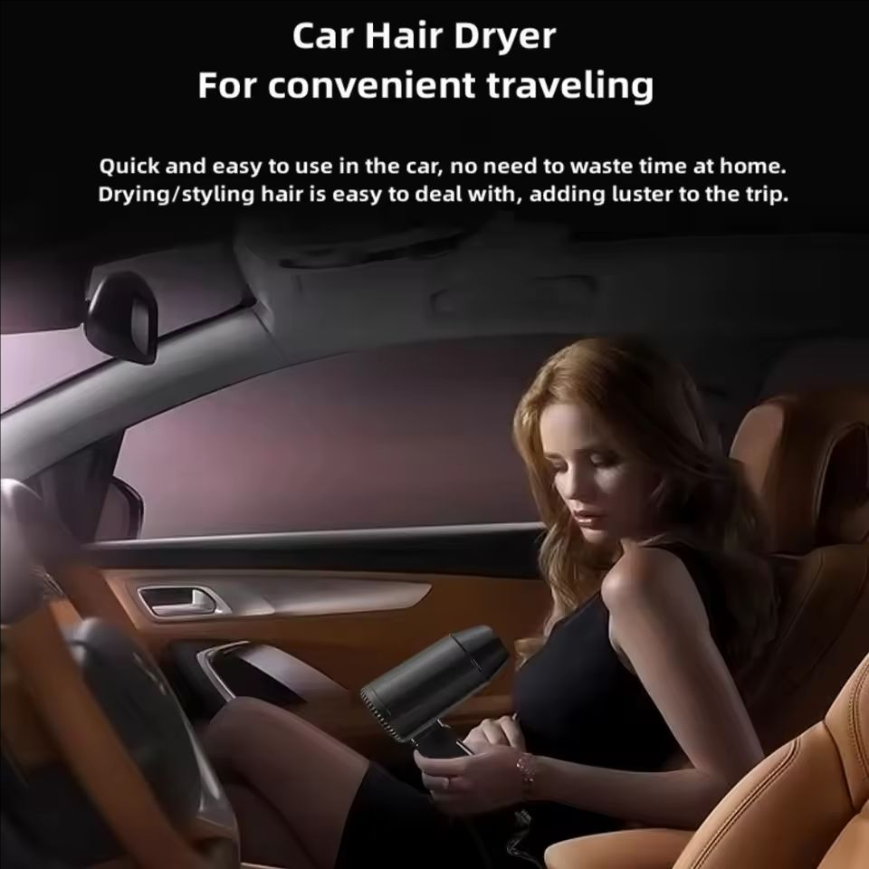 Portable 12V Folding Car Hair  - đánh giá và giá Dryer Car Blower