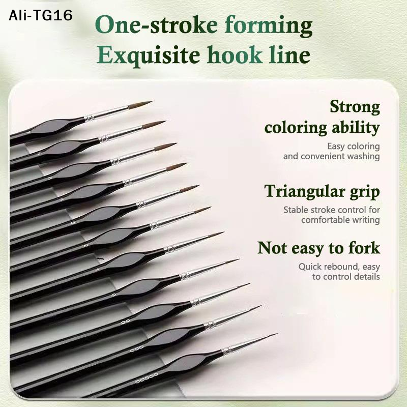【B11】11Pc Miniature Detail Pai - đánh giá và giá Detailing Brush Set