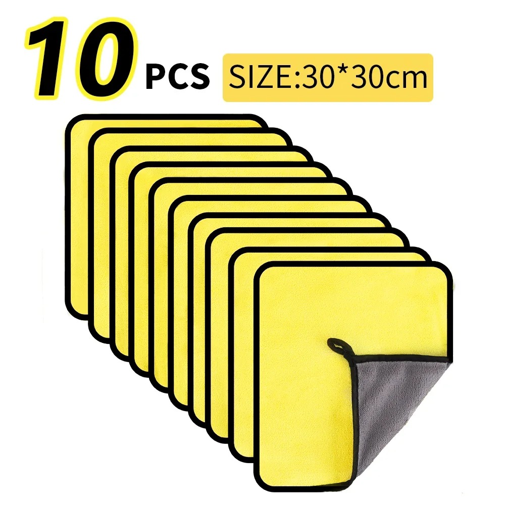 30×30cm  Double-Sided Microfib - đánh giá và giá Microfiber Towel Detailing