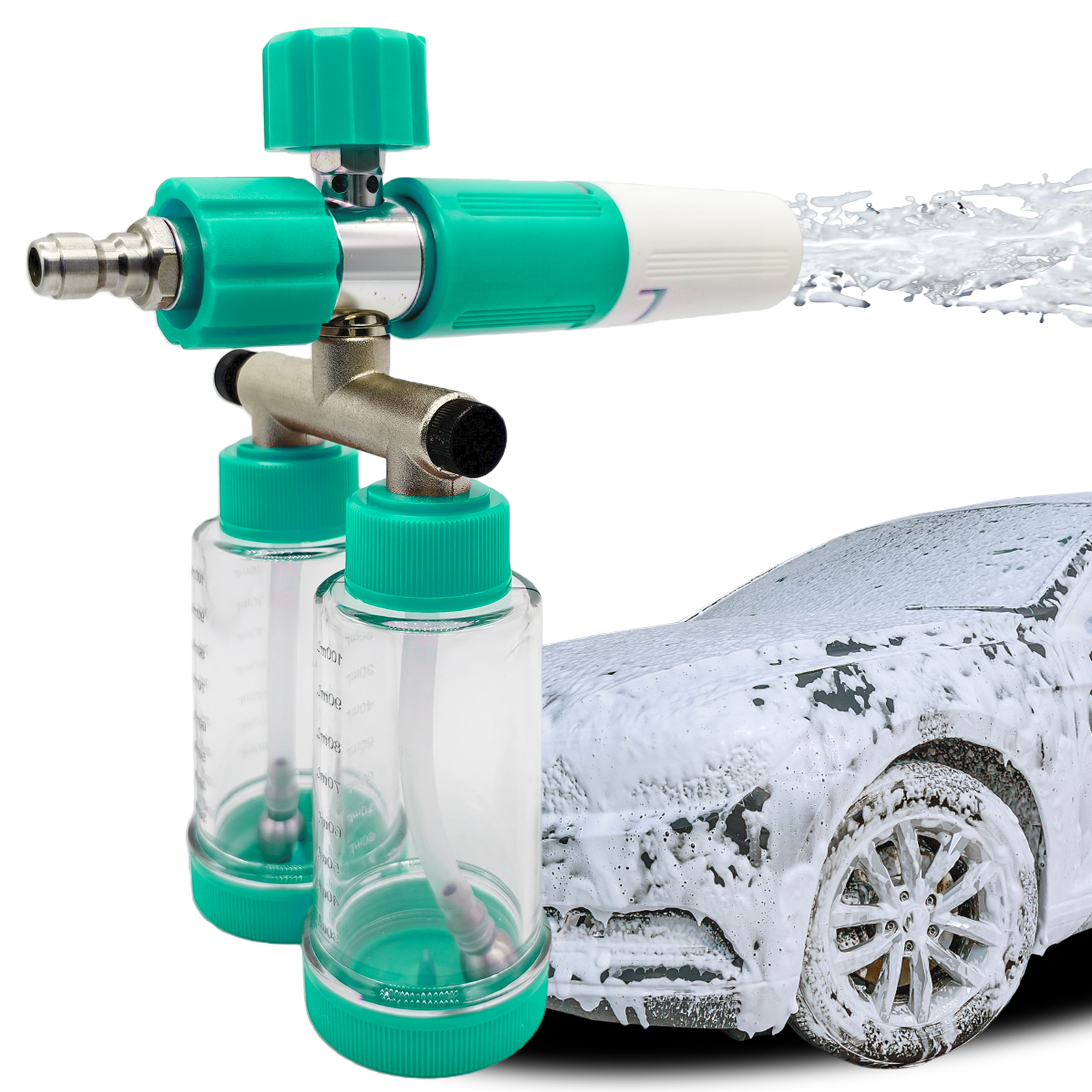 100ML Dual-Kettle Foam Sprayer - đánh giá và giá Pressure Washer Foam Gun
