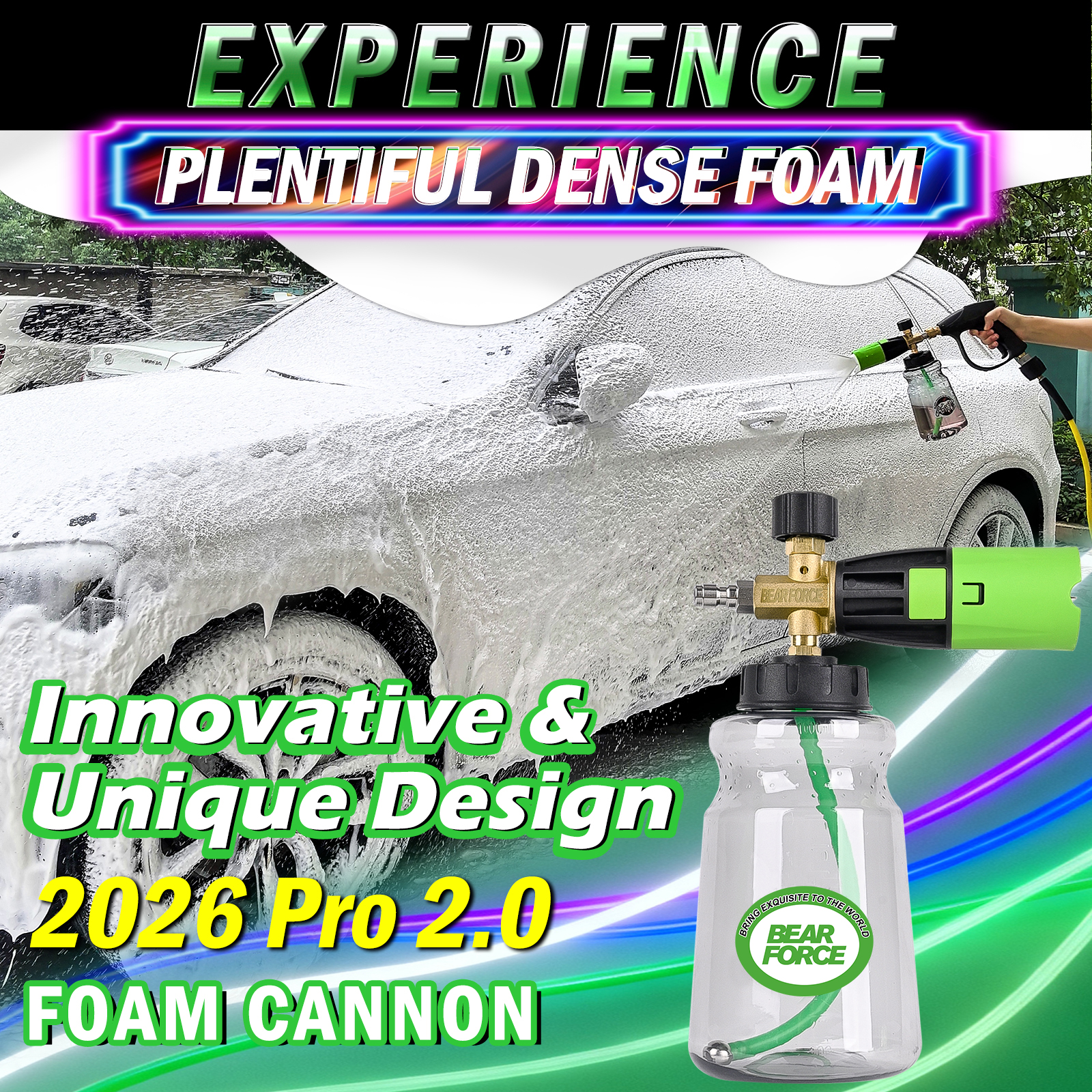 BEAR FORCE Innovative Pressure - đánh giá và giá Foam Cannon Car Wash
