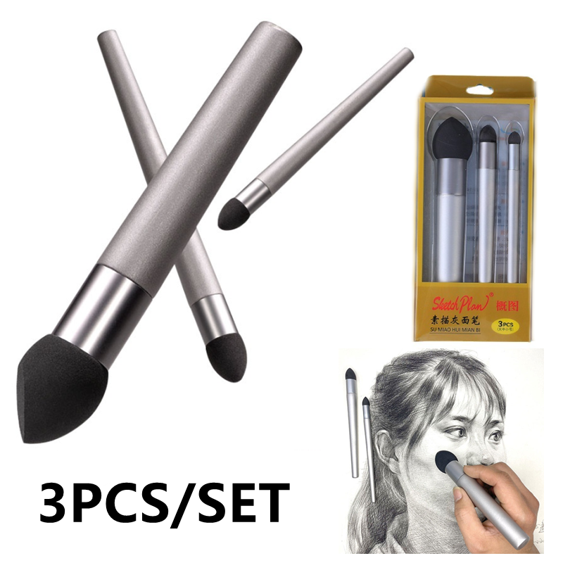 3Pcs Sketch Pen Brush Sponge W - đánh giá và giá Detailing Brush Set
