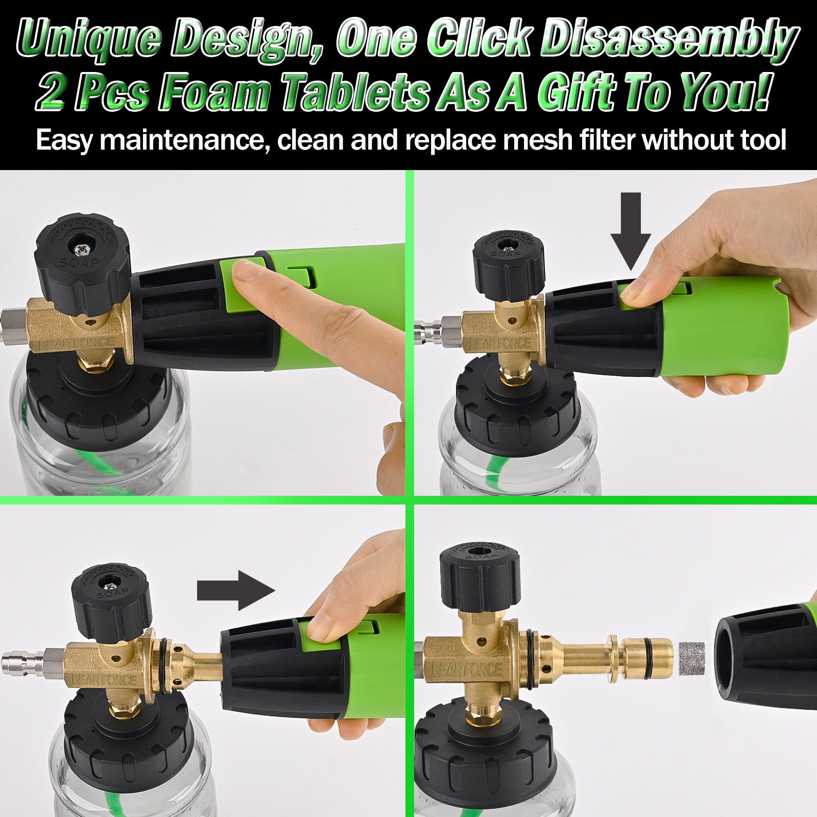 BEAR FORCE Pressure Washer Foa - đánh giá và giá Pressure Washer Foam Gun