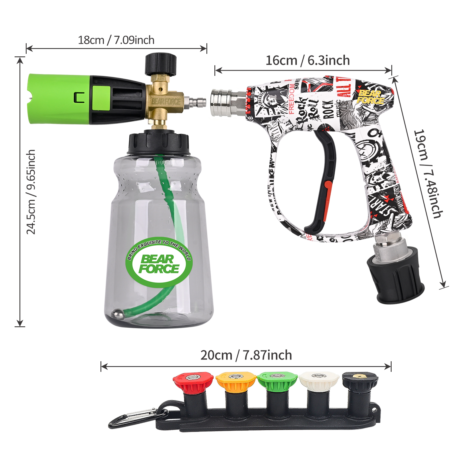 BEAR FORCE Pressure Washer Foa - đánh giá và giá Pressure Washer Foam Gun